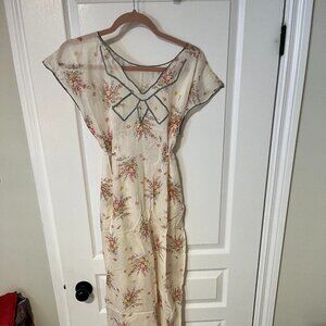 Vintage 1950s Slipdress in Sheer Floral
